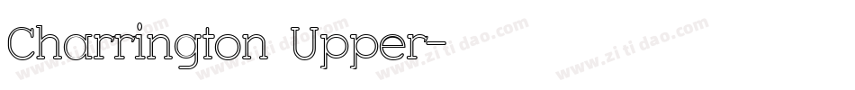 Charrington Upper字体转换